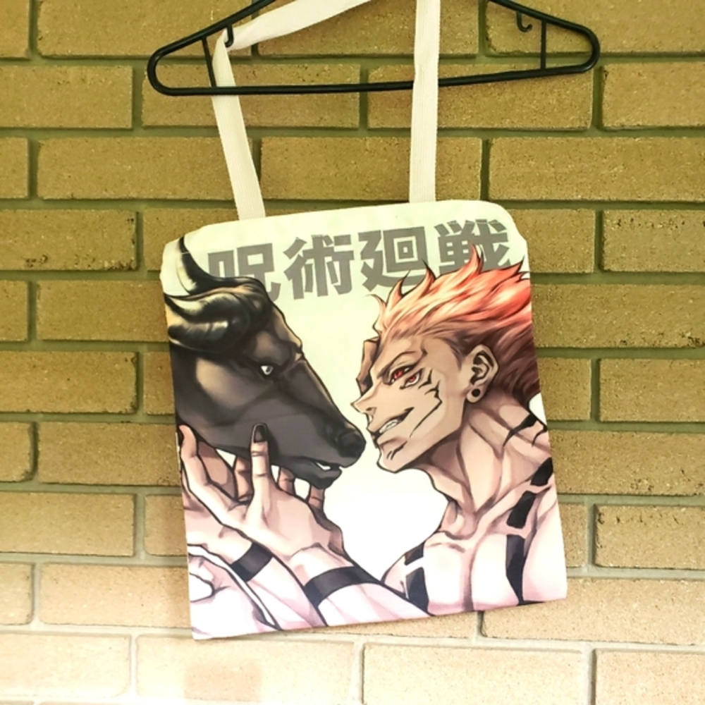 White Jujutsu Kaisen Anime Ladies Handbag